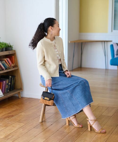 CARA O CRUZ / キャラ・オ・クルス カーディガン・ボレロ | ツイードライクなニットジャケット【お呼ばれ服】 | 詳細20