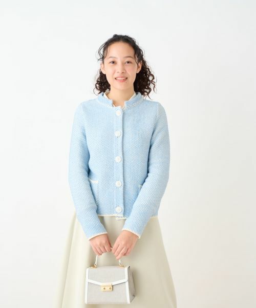 CARA O CRUZ / キャラ・オ・クルス カーディガン・ボレロ | ツイードライクなニットジャケット【お呼ばれ服】 | 詳細27