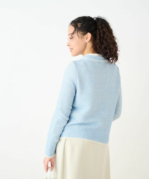 CARA O CRUZ / キャラ・オ・クルス カーディガン・ボレロ | ツイードライクなニットジャケット【お呼ばれ服】 | 詳細30