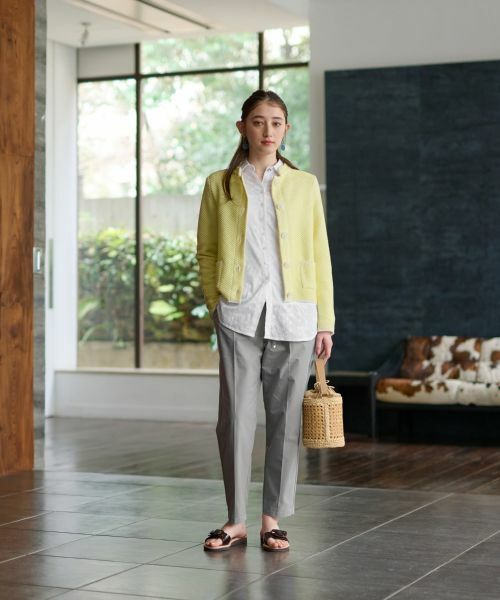 CARA O CRUZ / キャラ・オ・クルス カーディガン・ボレロ | ツイードライクなニットジャケット【お呼ばれ服】 | 詳細4