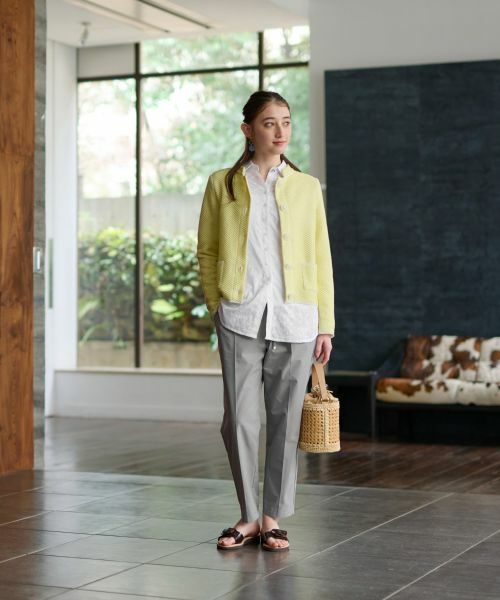 CARA O CRUZ / キャラ・オ・クルス カーディガン・ボレロ | ツイードライクなニットジャケット【お呼ばれ服】 | 詳細5