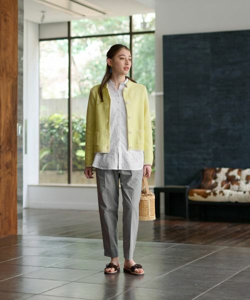 CARA O CRUZ / キャラ・オ・クルス カーディガン・ボレロ | ツイードライクなニットジャケット【お呼ばれ服】 | 詳細6