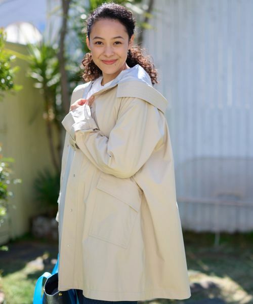 CARA O CRUZ / キャラ・オ・クルス その他アウター | 【撥水 洗える】 フーデットコート | 詳細11