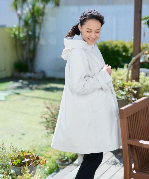 未使用タグ付✨　キャラオクルス　フーデットコート　撥水　ロングコート セール】 【撥水 洗える】 フーデットコート （その他アウター