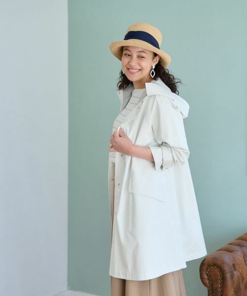 CARA O CRUZ / キャラ・オ・クルス その他アウター | 【撥水 洗える】 フーデットコート | 詳細3