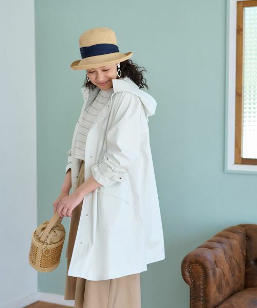 CARA O CRUZ / キャラ・オ・クルス その他アウター | 【撥水 洗える】 フーデットコート | 詳細4