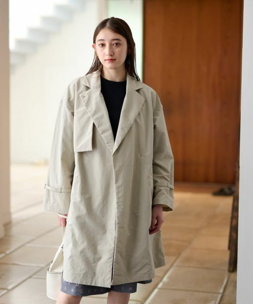 CARA O CRUZ / キャラ・オ・クルス その他アウター | 撥水 ガンフラップコート | 詳細1