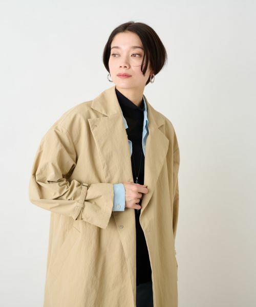 CARA O CRUZ / キャラ・オ・クルス その他アウター | 撥水 ガンフラップコート | 詳細20