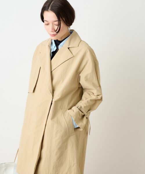 CARA O CRUZ / キャラ・オ・クルス その他アウター | 撥水 ガンフラップコート | 詳細26