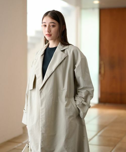 CARA O CRUZ / キャラ・オ・クルス その他アウター | 撥水 ガンフラップコート | 詳細3