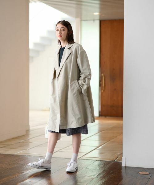 CARA O CRUZ / キャラ・オ・クルス その他アウター | 撥水 ガンフラップコート | 詳細4