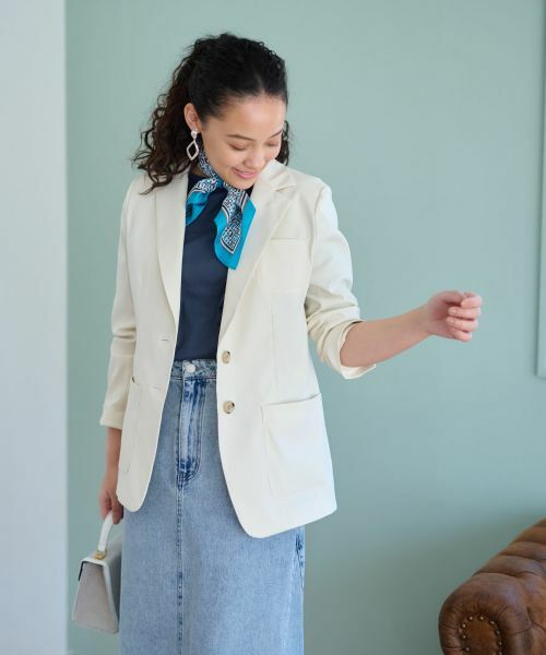 CARA O CRUZ / キャラ・オ・クルス テーラードジャケット | テーラードジャケット(アイボリー系)