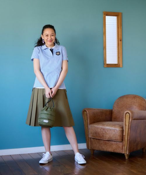 CARA O CRUZ / キャラ・オ・クルス ロング・マキシ丈スカート | 洗える ベルト付 後ろウエストゴム サイドプリーツスカート | 詳細13