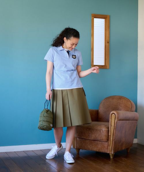 CARA O CRUZ / キャラ・オ・クルス ロング・マキシ丈スカート | 洗える ベルト付 後ろウエストゴム サイドプリーツスカート | 詳細14