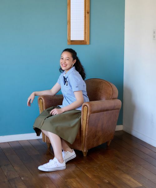 CARA O CRUZ / キャラ・オ・クルス ロング・マキシ丈スカート | 洗える ベルト付 後ろウエストゴム サイドプリーツスカート | 詳細21