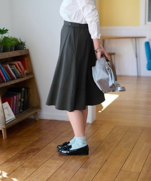 CARA O CRUZ / キャラ・オ・クルス ミニ・ひざ丈スカート | 後ろウエストゴム ミモレ丈スカート | 詳細13