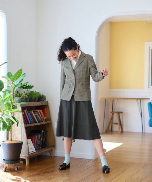 CARA O CRUZ / キャラ・オ・クルス ミニ・ひざ丈スカート | 後ろウエストゴム ミモレ丈スカート | 詳細14