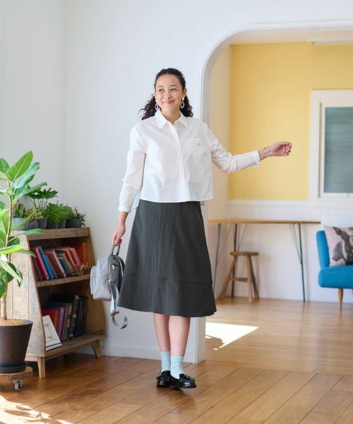 CARA O CRUZ / キャラ・オ・クルス ミニ・ひざ丈スカート | 後ろウエストゴム ミモレ丈スカート | 詳細18