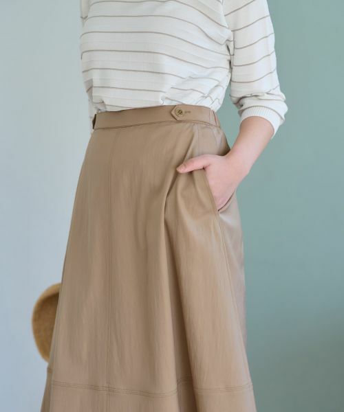 CARA O CRUZ / キャラ・オ・クルス ミニ・ひざ丈スカート | 後ろウエストゴム ミモレ丈スカート | 詳細21