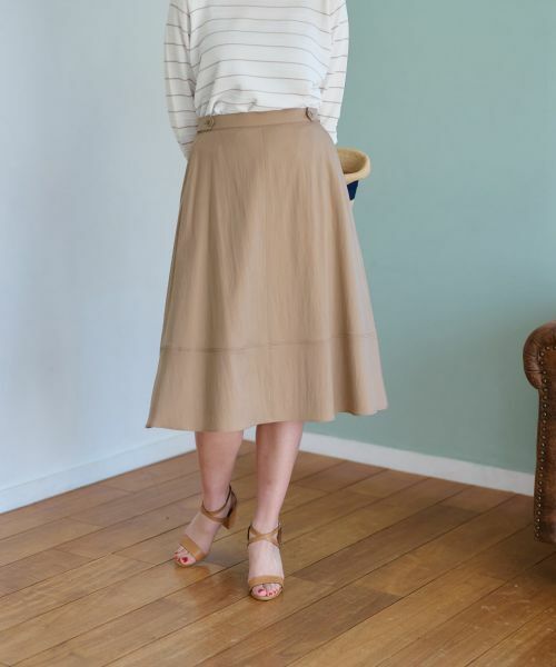 CARA O CRUZ / キャラ・オ・クルス ミニ・ひざ丈スカート | 後ろウエストゴム ミモレ丈スカート | 詳細4