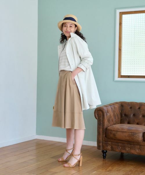 CARA O CRUZ / キャラ・オ・クルス ミニ・ひざ丈スカート | 後ろウエストゴム ミモレ丈スカート | 詳細6