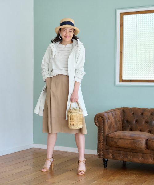 CARA O CRUZ / キャラ・オ・クルス ミニ・ひざ丈スカート | 後ろウエストゴム ミモレ丈スカート | 詳細7