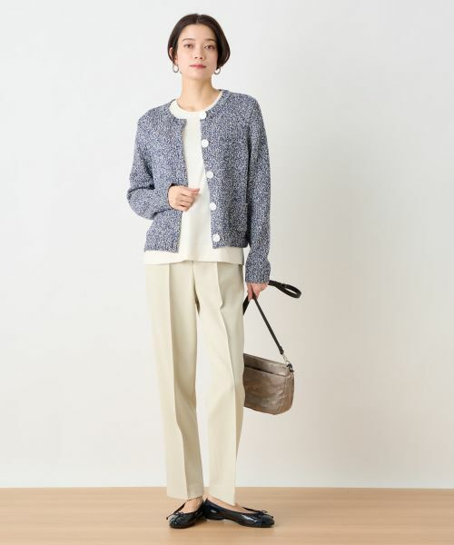 CARA O CRUZ / キャラ・オ・クルス その他パンツ | 洗える ウエスト伸縮のびのびテーパードパンツ | 詳細11