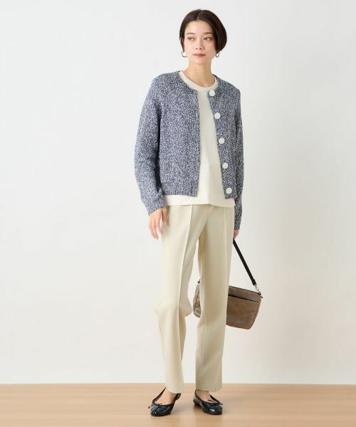 CARA O CRUZ / キャラ・オ・クルス その他パンツ | 洗える ウエスト伸縮のびのびテーパードパンツ | 詳細12