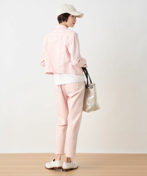 CARA O CRUZ / キャラ・オ・クルス テーラードジャケット | 洗える のびのびカラーGジャン【産地ナブル】 | 詳細11