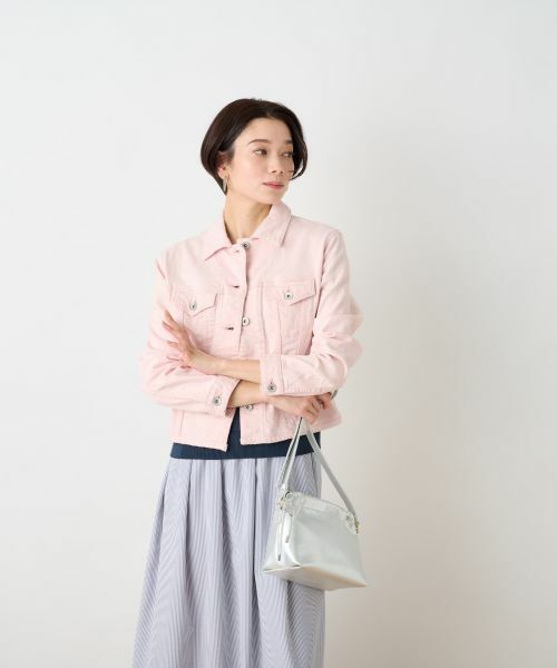 CARA O CRUZ / キャラ・オ・クルス テーラードジャケット | 洗える のびのびカラーGジャン【産地ナブル】 | 詳細15