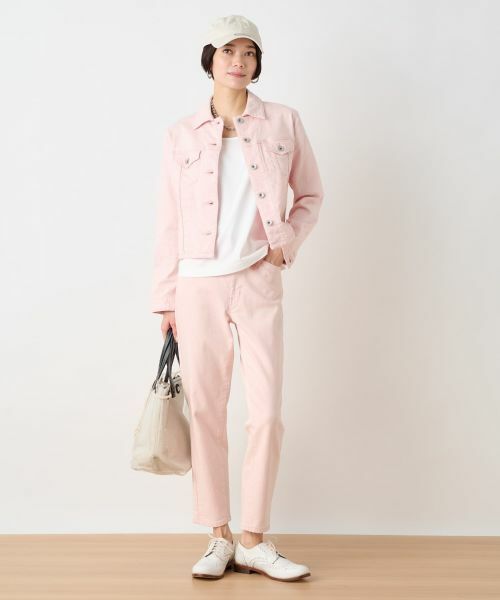 CARA O CRUZ / キャラ・オ・クルス テーラードジャケット | 洗える のびのびカラーGジャン【産地ナブル】 | 詳細6