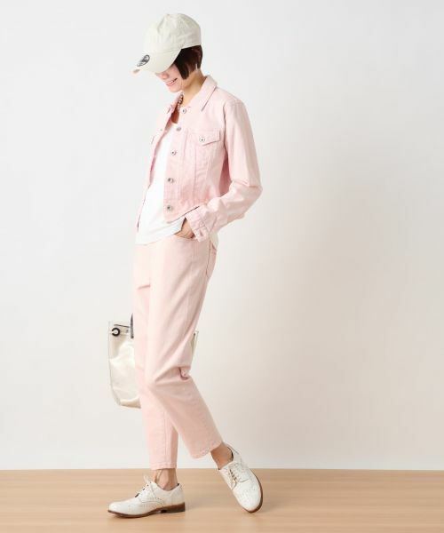 CARA O CRUZ / キャラ・オ・クルス テーラードジャケット | 洗える のびのびカラーGジャン【産地ナブル】 | 詳細9