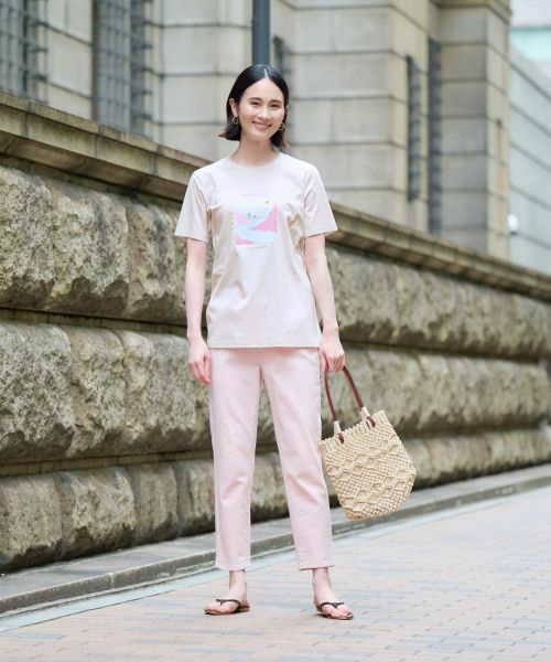 CARA O CRUZ / キャラ・オ・クルス その他パンツ | 洗える のびのびカラークロップドデニム【産地ナブル】 | 詳細14