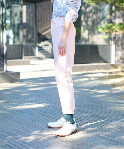 CARA O CRUZ / キャラ・オ・クルス その他パンツ | 洗える のびのびカラークロップドデニム【産地ナブル】 | 詳細15
