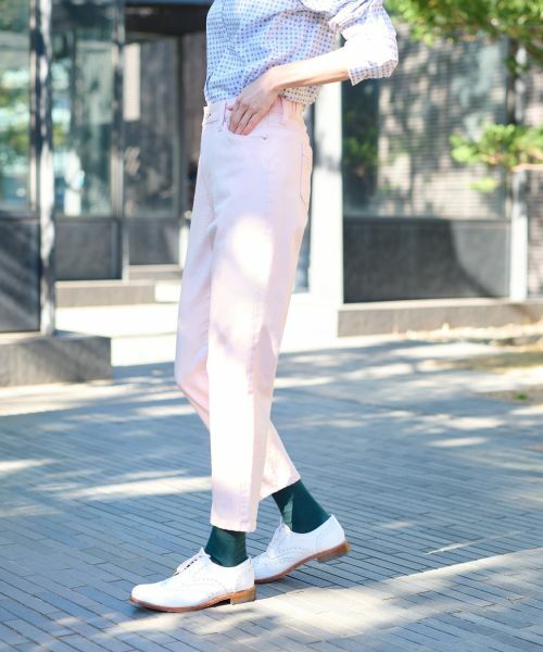 CARA O CRUZ / キャラ・オ・クルス その他パンツ | 洗える のびのびカラークロップドデニム【産地ナブル】 | 詳細16