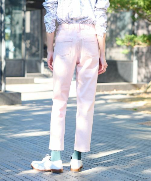 CARA O CRUZ / キャラ・オ・クルス その他パンツ | 洗える のびのびカラークロップドデニム【産地ナブル】 | 詳細17