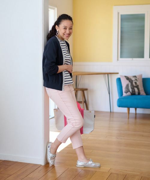 CARA O CRUZ / キャラ・オ・クルス その他パンツ | 洗える のびのびカラークロップドデニム【産地ナブル】 | 詳細21