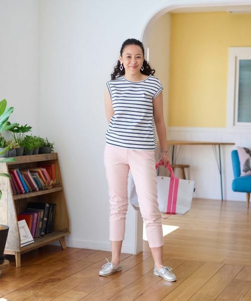 CARA O CRUZ / キャラ・オ・クルス その他パンツ | 洗える のびのびカラークロップドデニム【産地ナブル】 | 詳細22