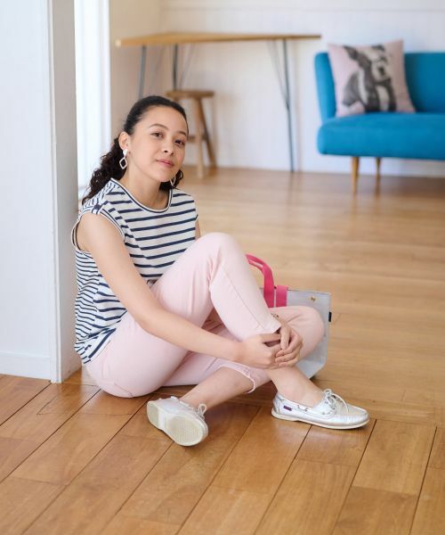 CARA O CRUZ / キャラ・オ・クルス その他パンツ | 洗える のびのびカラークロップドデニム【産地ナブル】 | 詳細24