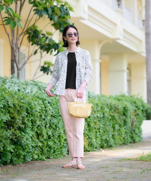 CARA O CRUZ / キャラ・オ・クルス その他パンツ | 洗える のびのびカラークロップドデニム【産地ナブル】 | 詳細3