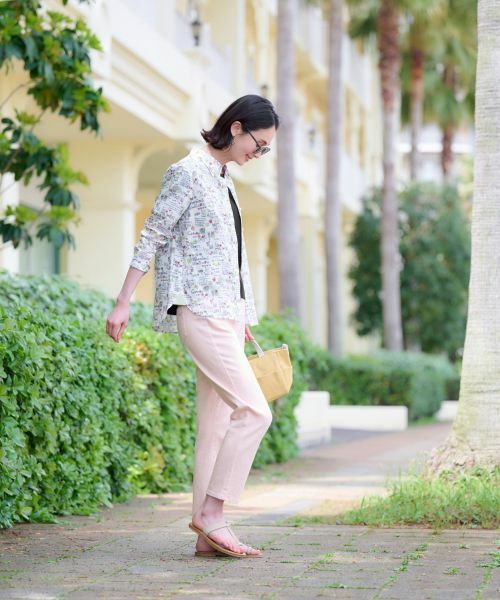 CARA O CRUZ / キャラ・オ・クルス その他パンツ | 洗える のびのびカラークロップドデニム【産地ナブル】 | 詳細5