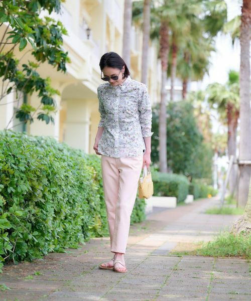 CARA O CRUZ / キャラ・オ・クルス その他パンツ | 洗える のびのびカラークロップドデニム【産地ナブル】 | 詳細6