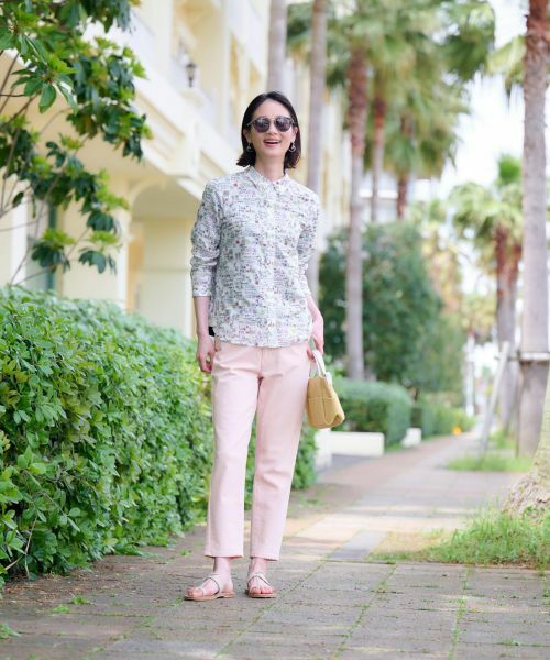 CARA O CRUZ / キャラ・オ・クルス その他パンツ | 洗える のびのびカラークロップドデニム【産地ナブル】 | 詳細7