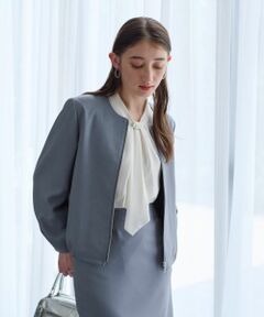 CARA O CRUZ / キャラ・オ・クルス テーラードジャケット | 【セレモニー】裾ドロストジャケット【セットアップ】