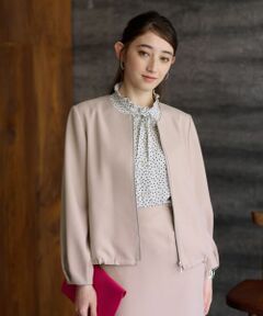 CARA O CRUZ / キャラ・オ・クルス テーラードジャケット | 【セレモニー】裾ドロストジャケット【セットアップ】