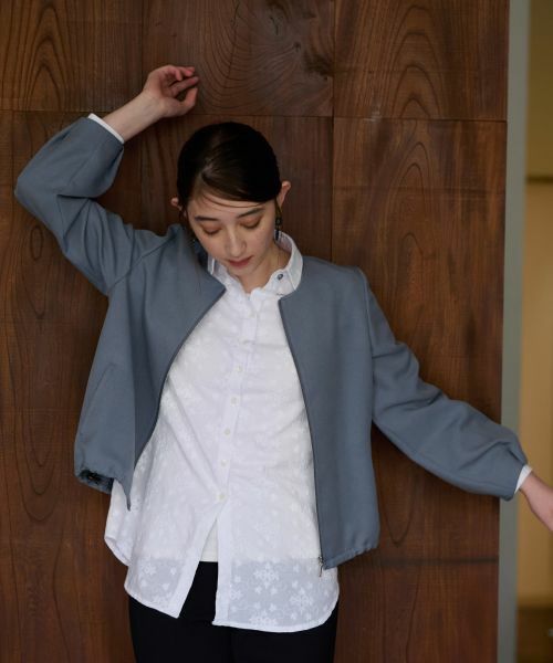 CARA O CRUZ / キャラ・オ・クルス テーラードジャケット | 【セレモニー】裾ドロストジャケット【セットアップ】 | 詳細1