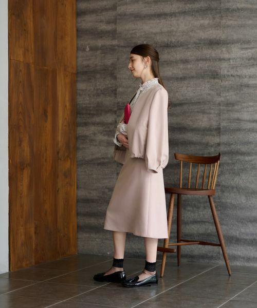 CARA O CRUZ / キャラ・オ・クルス テーラードジャケット | 【セレモニー】裾ドロストジャケット【セットアップ】 | 詳細10