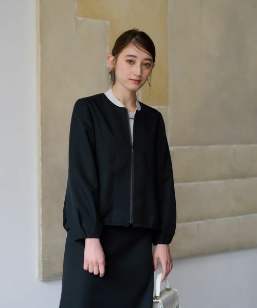 CARA O CRUZ / キャラ・オ・クルス テーラードジャケット | 【セレモニー】裾ドロストジャケット【セットアップ】 | 詳細12