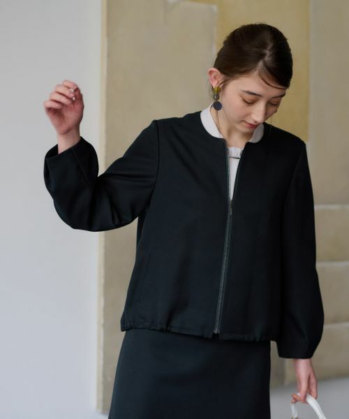 CARA O CRUZ / キャラ・オ・クルス テーラードジャケット | 【セレモニー】裾ドロストジャケット【セットアップ】 | 詳細13