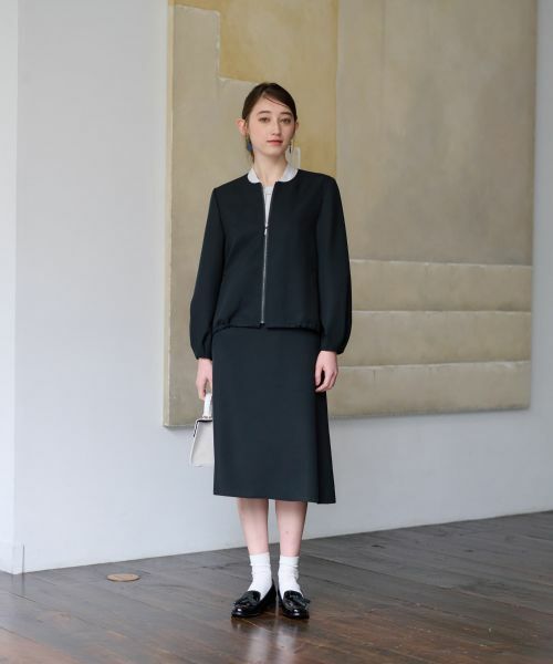CARA O CRUZ / キャラ・オ・クルス テーラードジャケット | 【セレモニー】裾ドロストジャケット【セットアップ】 | 詳細15